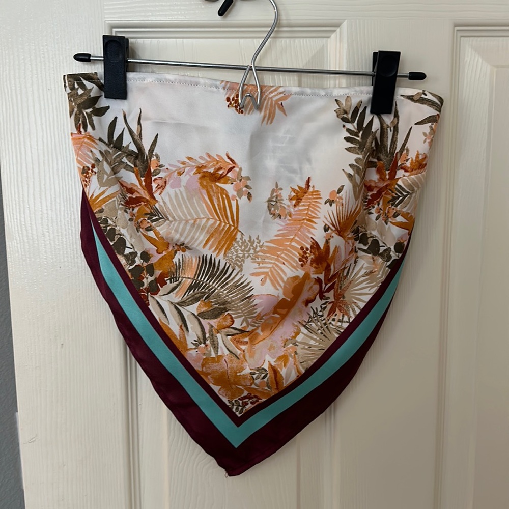 wild fable bandana/scarf strapless top (size small)